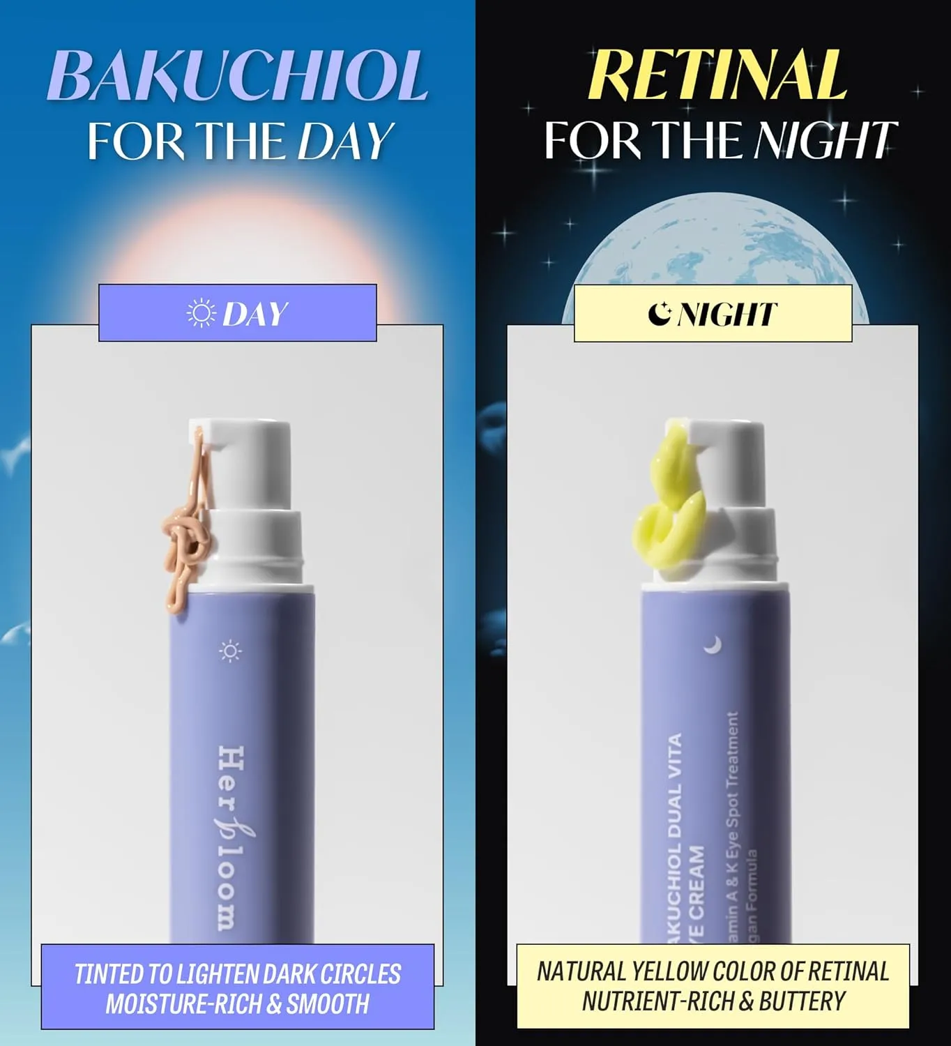 [ HERBLOOM ] Bakuchiol Dual Vita Eye Cream 0.53 fl.oz / 16ml