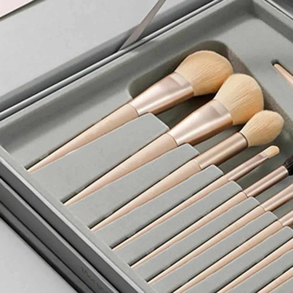 12 Pcs Morandi makeup brush set soft-bristled facial mask brush makeup brush contouring eye shadow loose powder blush concealer brush ? (Multicolor,one size)