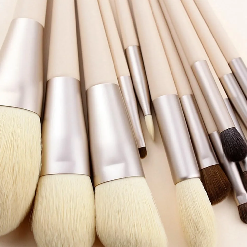 12 Pcs Morandi makeup brush set soft-bristled facial mask brush makeup brush contouring eye shadow loose powder blush concealer brush ? (Multicolor,one size)