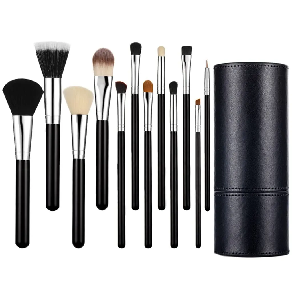 12pcs Professional Makeup Brushes Set Foundation Big Loose Powder Eyeshadow Eyeliner Eyebrow