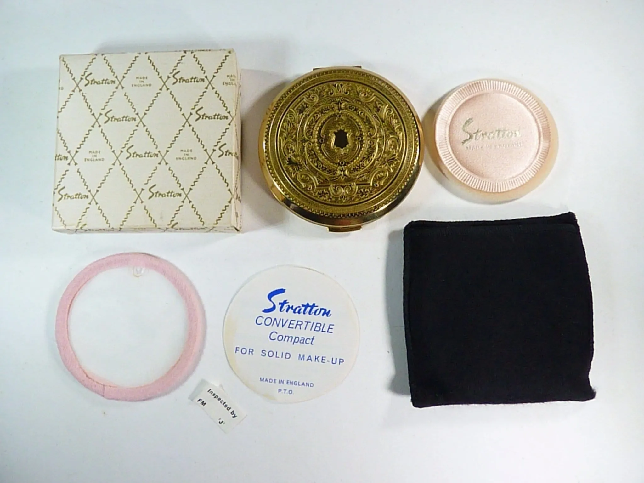 1960s Stratton Compact Mirror Unused Powder Compact