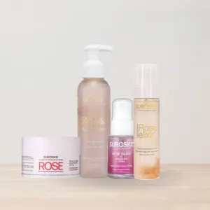 1.Rose Cleanser   2.Rose Elixir   3.Rose Glass Serum   4.Rose Sleeping Mask