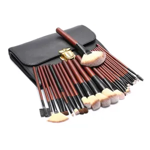 26pcs Makeup Brushes Kit Pro Face Beauty Foundation Make Up Contour Concealer Eyeshadow Lip Blending Brushes With Cosmetic Bag