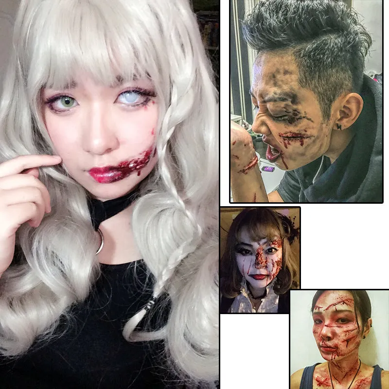 2x Halloween Xmas Christmas Gifts Decoration Skin Wax Knife Scar Wound Cover Eyebrow Skin Wax