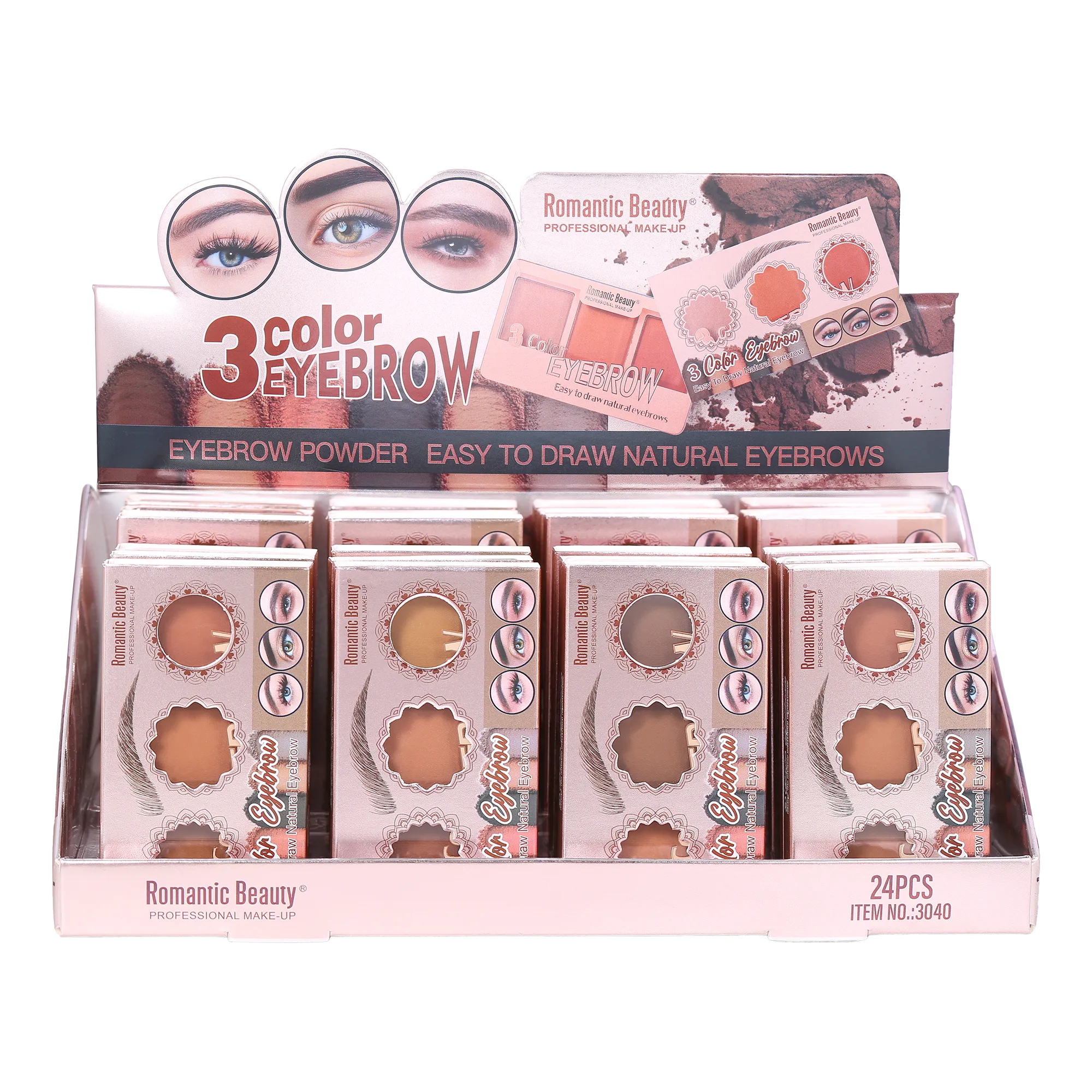 3 Color Eyebrow Powder