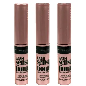 3-Pack: Maybelline Lash Sensational Intense Mini Mascara