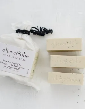 3 x Bar Soap Lemon Myrtle and Poppy Seed