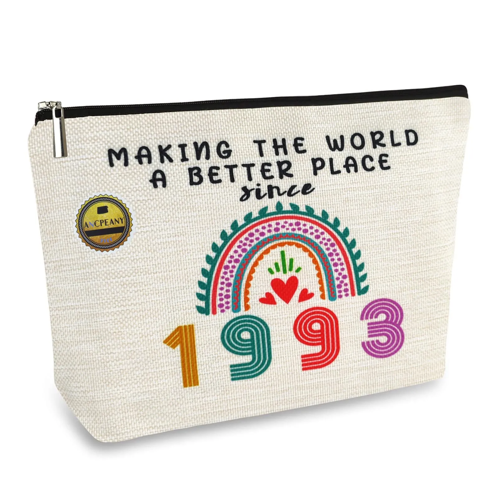 31st Birthday Gifts for Women, Funny 31 Year Old Gift Ideas, 1993 Birthday Decorations Small Makeup Bags for Women, Wife, Sister, Her, Best Friend Female, Mothers Day, Christmas, Cosmetic Travel Bag
