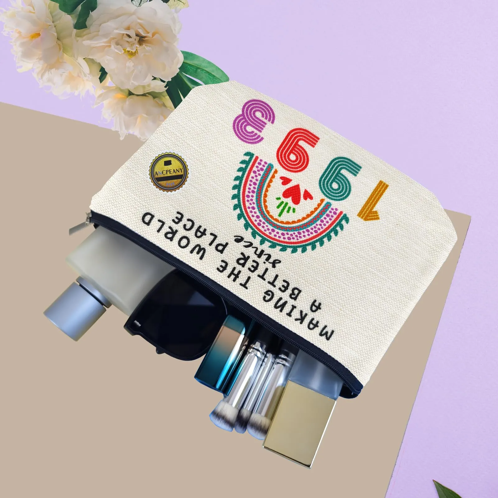 31st Birthday Gifts for Women, Funny 31 Year Old Gift Ideas, 1993 Birthday Decorations Small Makeup Bags for Women, Wife, Sister, Her, Best Friend Female, Mothers Day, Christmas, Cosmetic Travel Bag