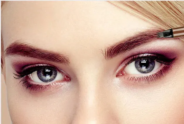 4-Point Eyebrow Pencil Waterproof Liquid Eyebrow Pen Long Lasting Cosmetic Microblade Brow Pencil Mascara Makeup