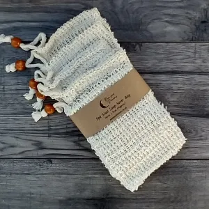 5 Pack 100% Natural Sisal Exfoliating Soap Saver Bag