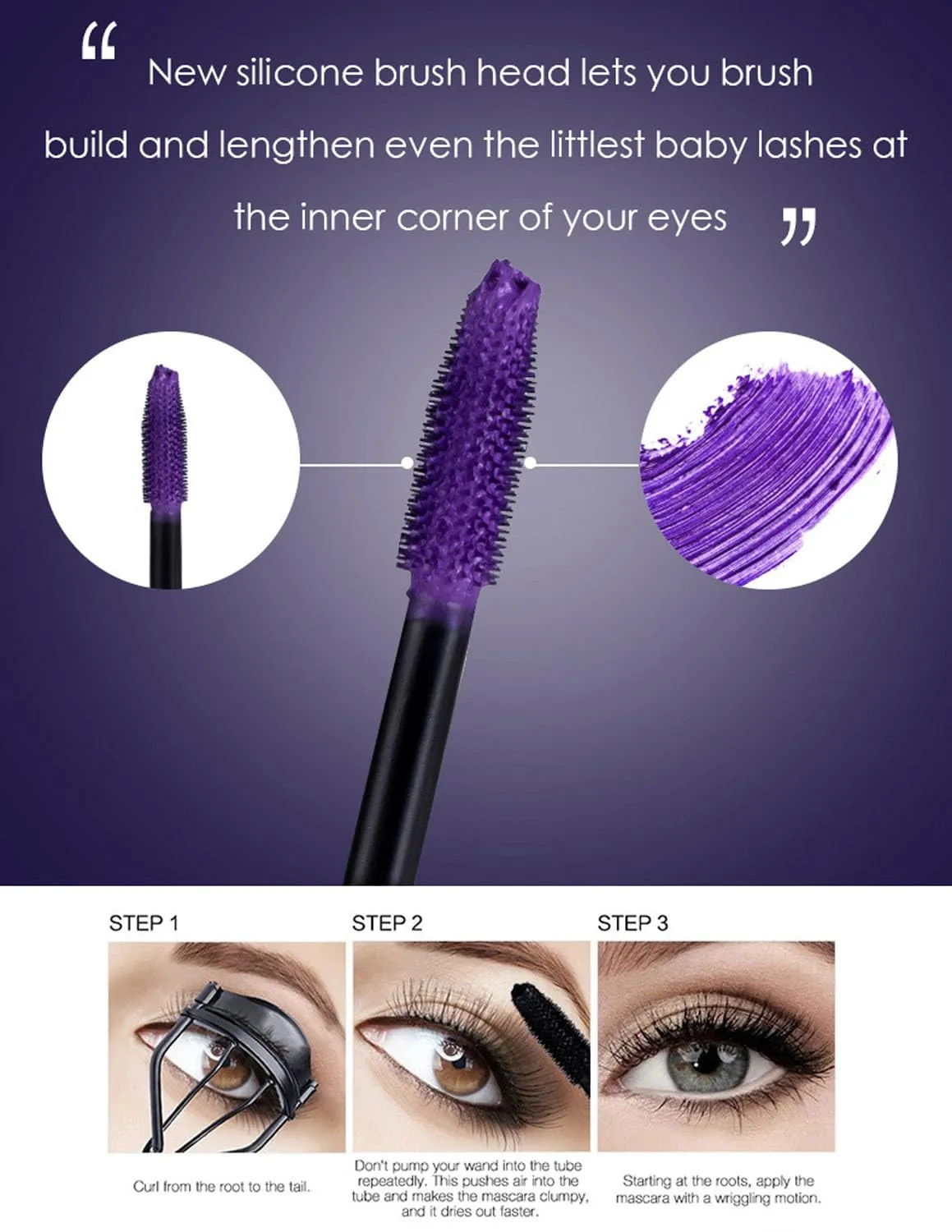 5D Mascara, eye makeup, hypoallergenic and fragrance(blue)