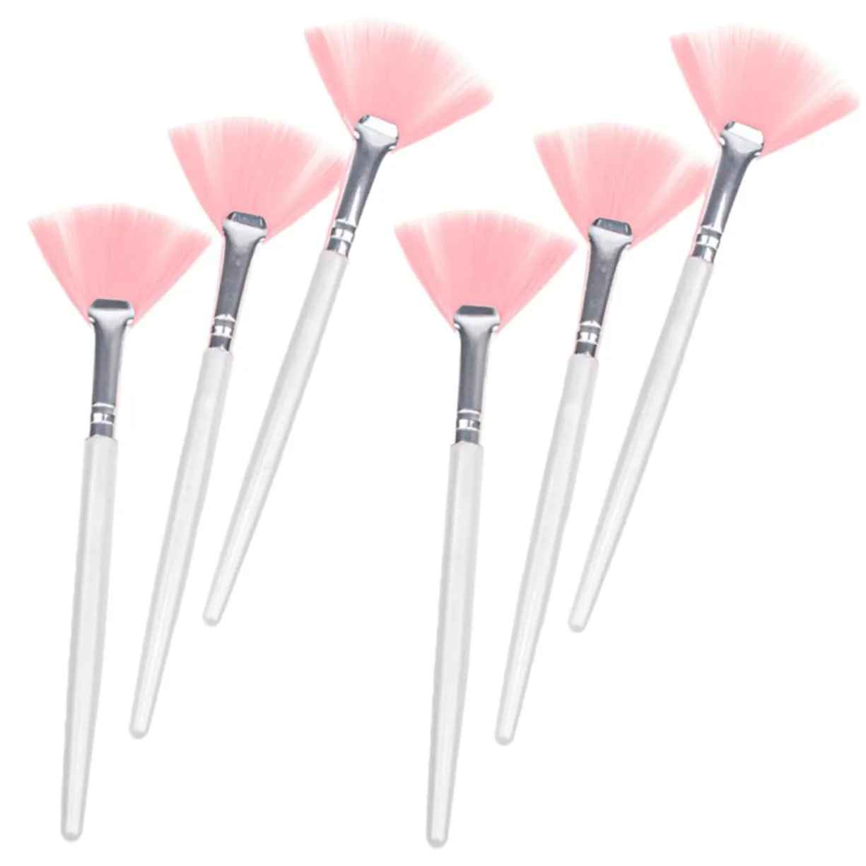 6pcs Facial Makeup Brushes Blending Tools for Foundation Powder and Blush Application for Women and Girls