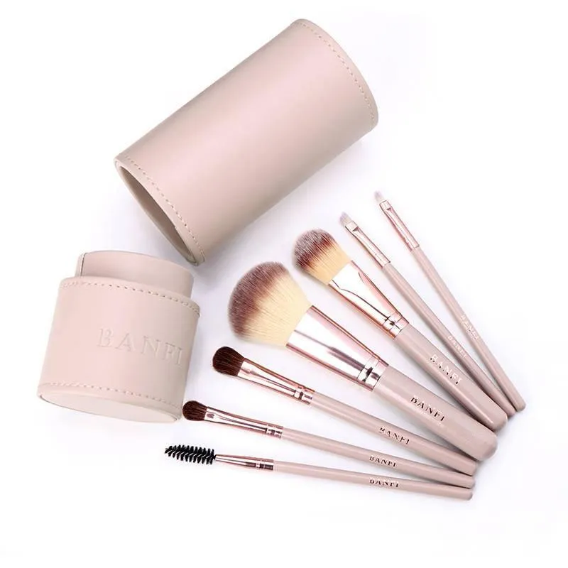 7 Pieces Pro Barrel Makeup Brush Kit