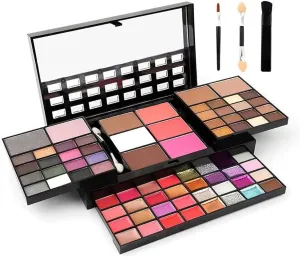 74 Colors Makeup Kit for Women: Full Kit All in One Makeup Kit including 36 Eyeshadow Makeup,16 Lip Gloss,12 Glitter Cream, 4 Concealer, 3 Blusher,1 Bronzer, 2 Highlight and Contour