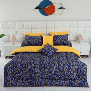 8 PCs Winter Comforter Set-Daffodil
