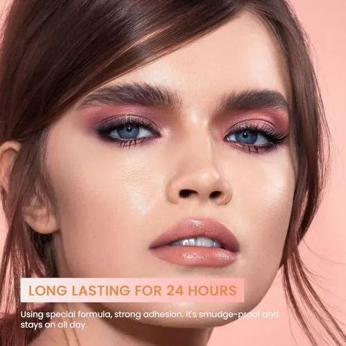 9 Colors Nude Brown Dark Pink Matte Eyeshadow Makeup Palette Neutral Nude Eye Shadow Naturing-Looking Long Lasting Waterproof