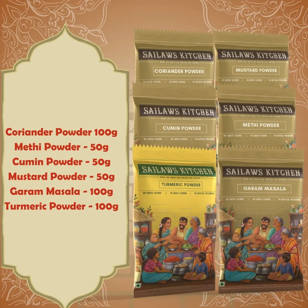 All Spice Powders | Turmeric Powder   Coriander Powder   Garam Masala   Cumin Powder   Mustard Powder   Fenugreek Powder