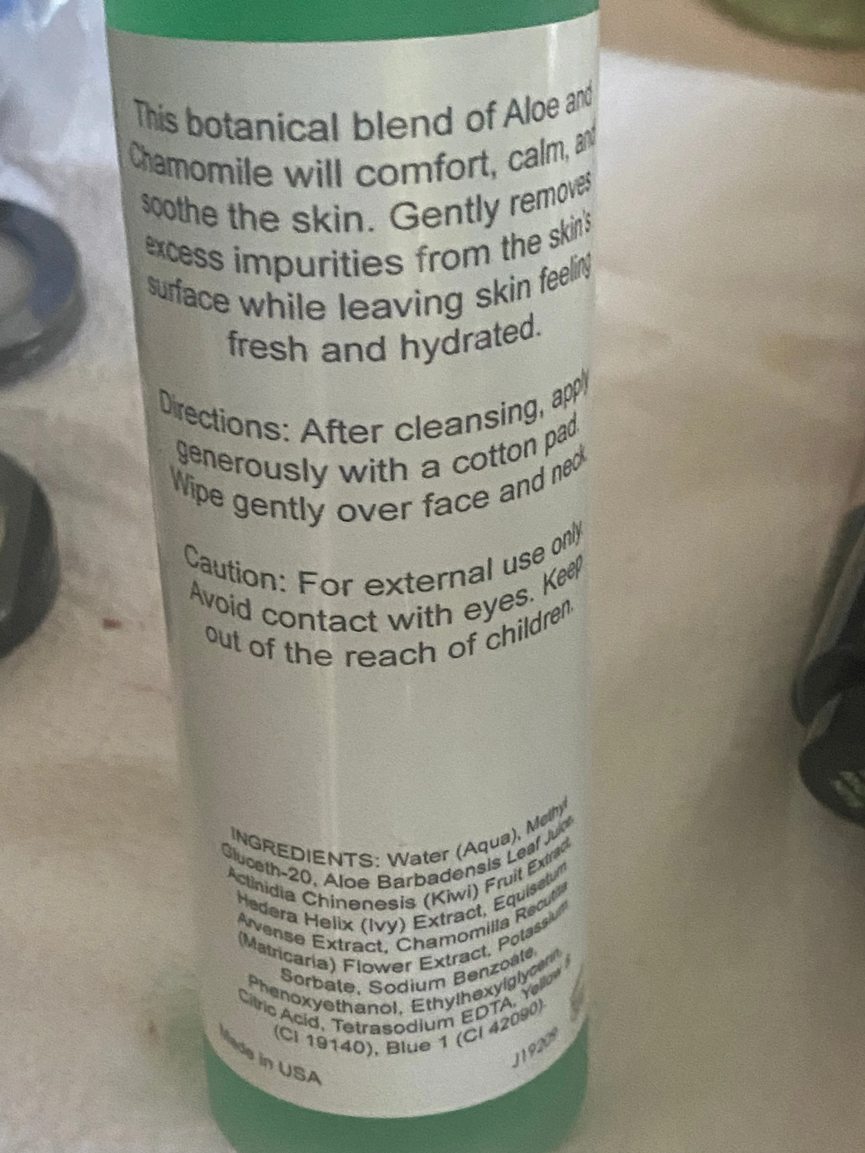 Aloe & Chamomile Toner Mister