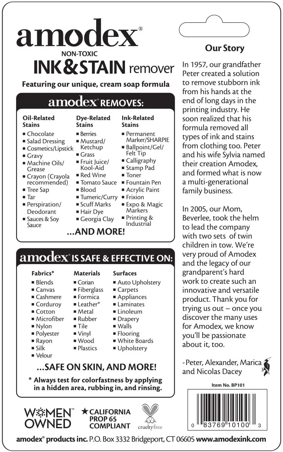 Amodex Ink & Stain Remover 1oz