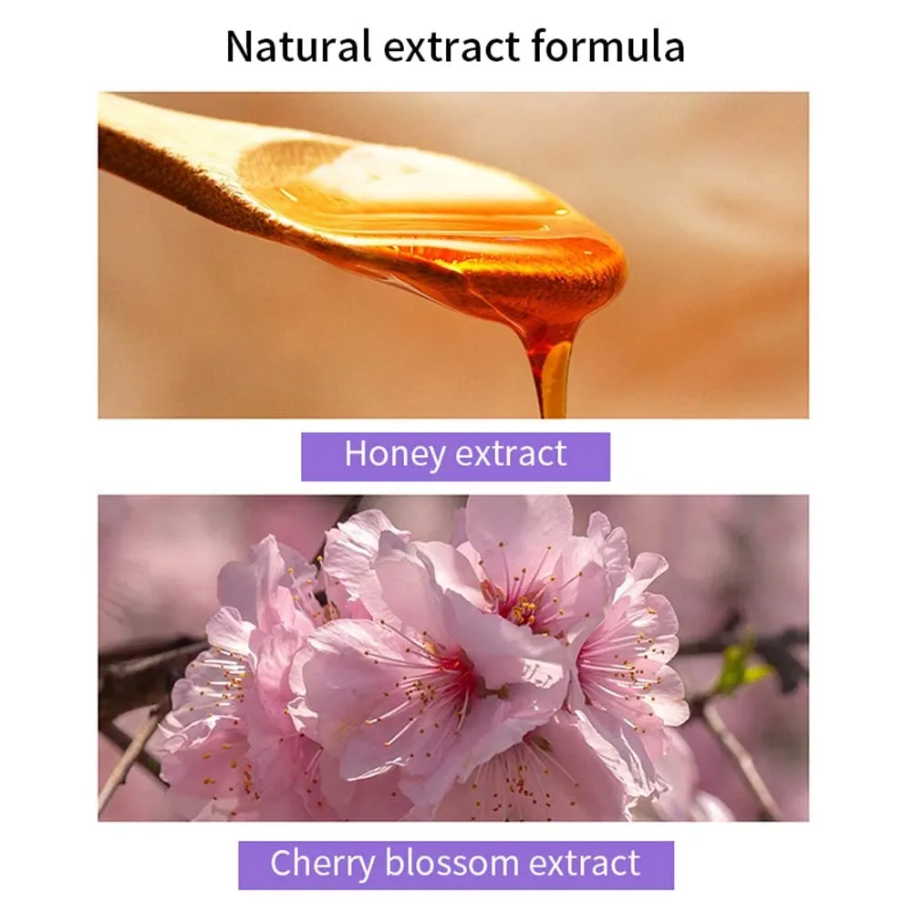 ANMANSY Lip Mask,Honey&Sakura Day and Night Repair Lip Sleeping Masks Honey Lip Balm, Fade Lip Lines Bee Balm Lip Balm, Hydrating &Prevention Dry and Crack Lip Scrubs Exfoliator (day and night)