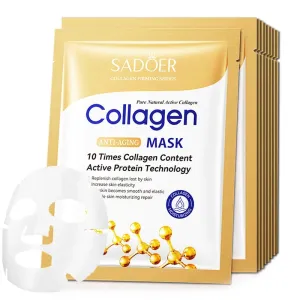 Anti-wrinkle Collagen Moisturizing Face Masks Anti-Aging Repair Brightening Skincare Face Sheet Mask Facial Masks Skin Care 10pcs