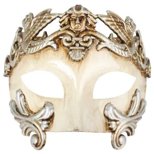 Antonio Roman Platinum and Ivory Eye Mask