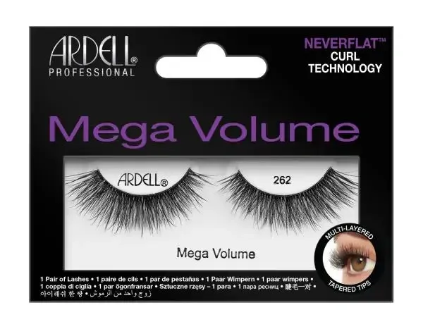 ARDELL Mega Volume Never Flat Curling Technology 262 رموش صناعية من ارديل