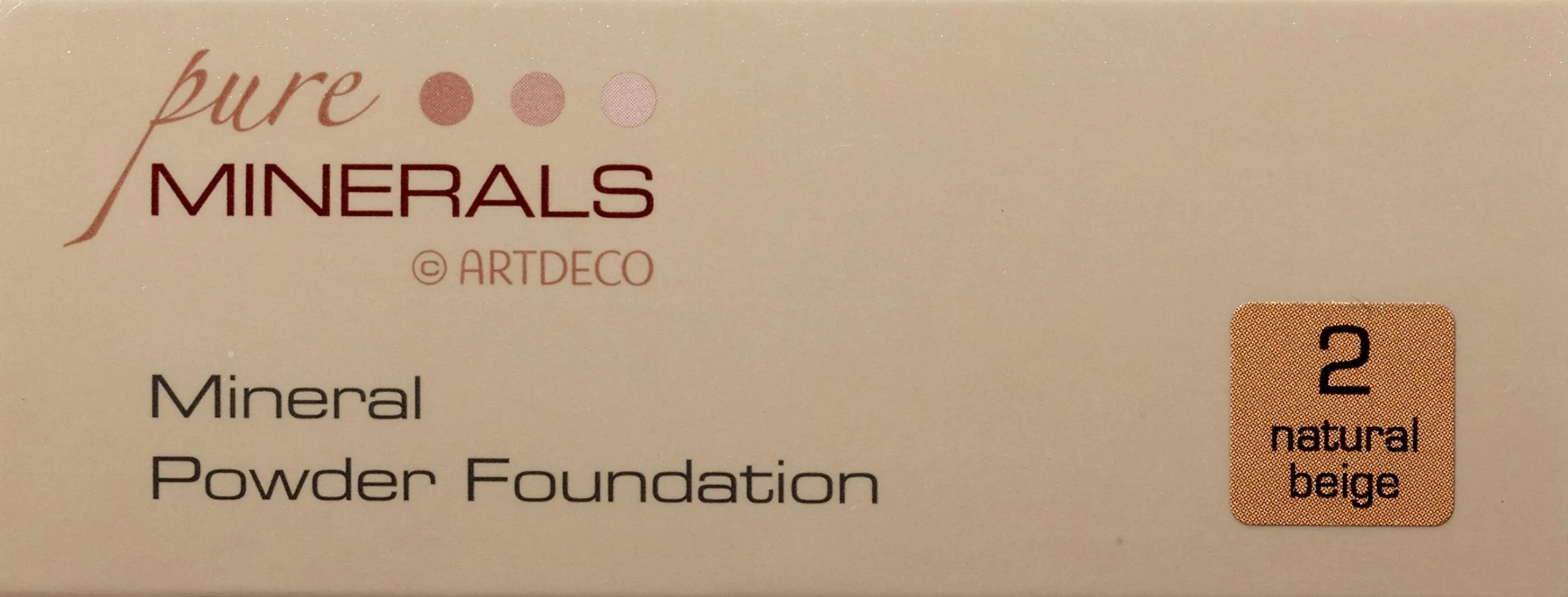 Artdeco Mineral Compact Powder Number 2, Natural Beige 15 g