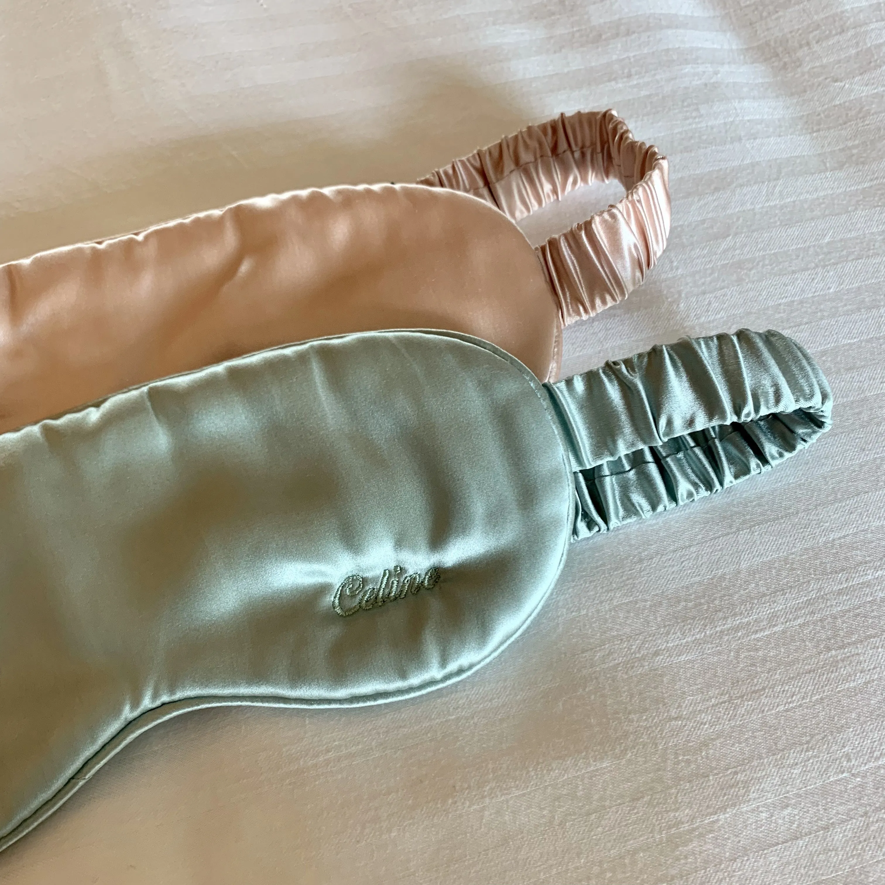 Aurelie Pure Silk Sleep Eye Mask | Mint
