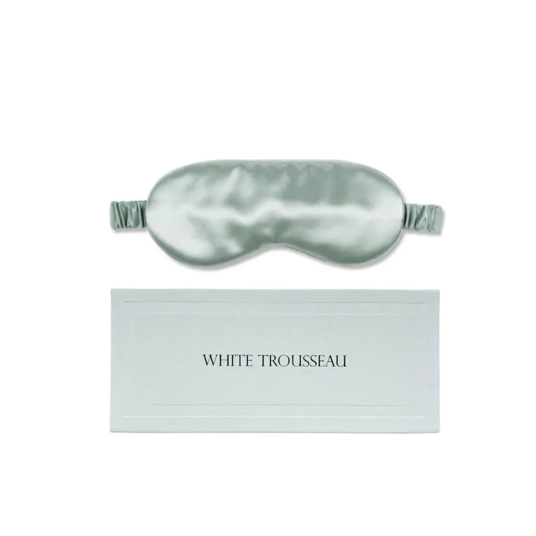 Aurelie Pure Silk Sleep Eye Mask | Mint