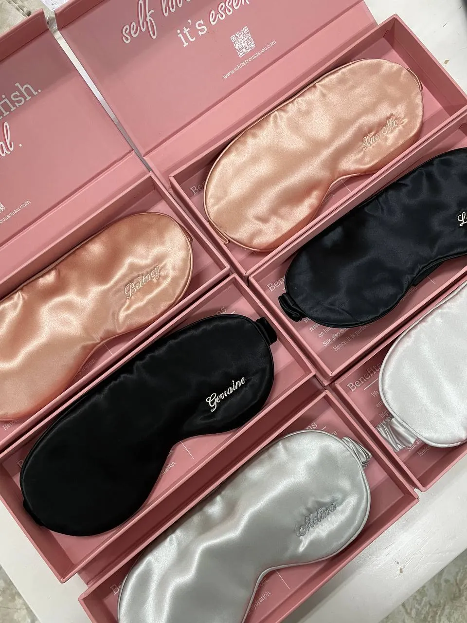 Aurelie Pure Silk Sleep Eye Mask | Mint
