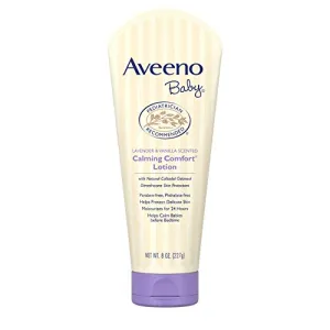 Aveeno Baby Lotion - Soothes Sensitive Skin with Oatmeal, Lavender & Vanilla - 8 fl. oz