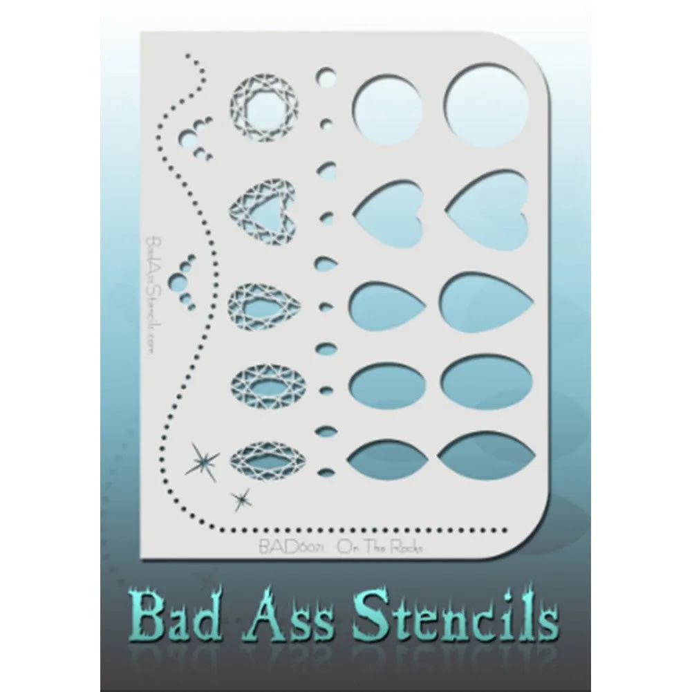 Bad Ass Full Size Stencils  - On the Rocks - BAD6071