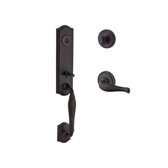 Baldwin Reserve  Handleset Decorative Lever and Traditional Round Rose