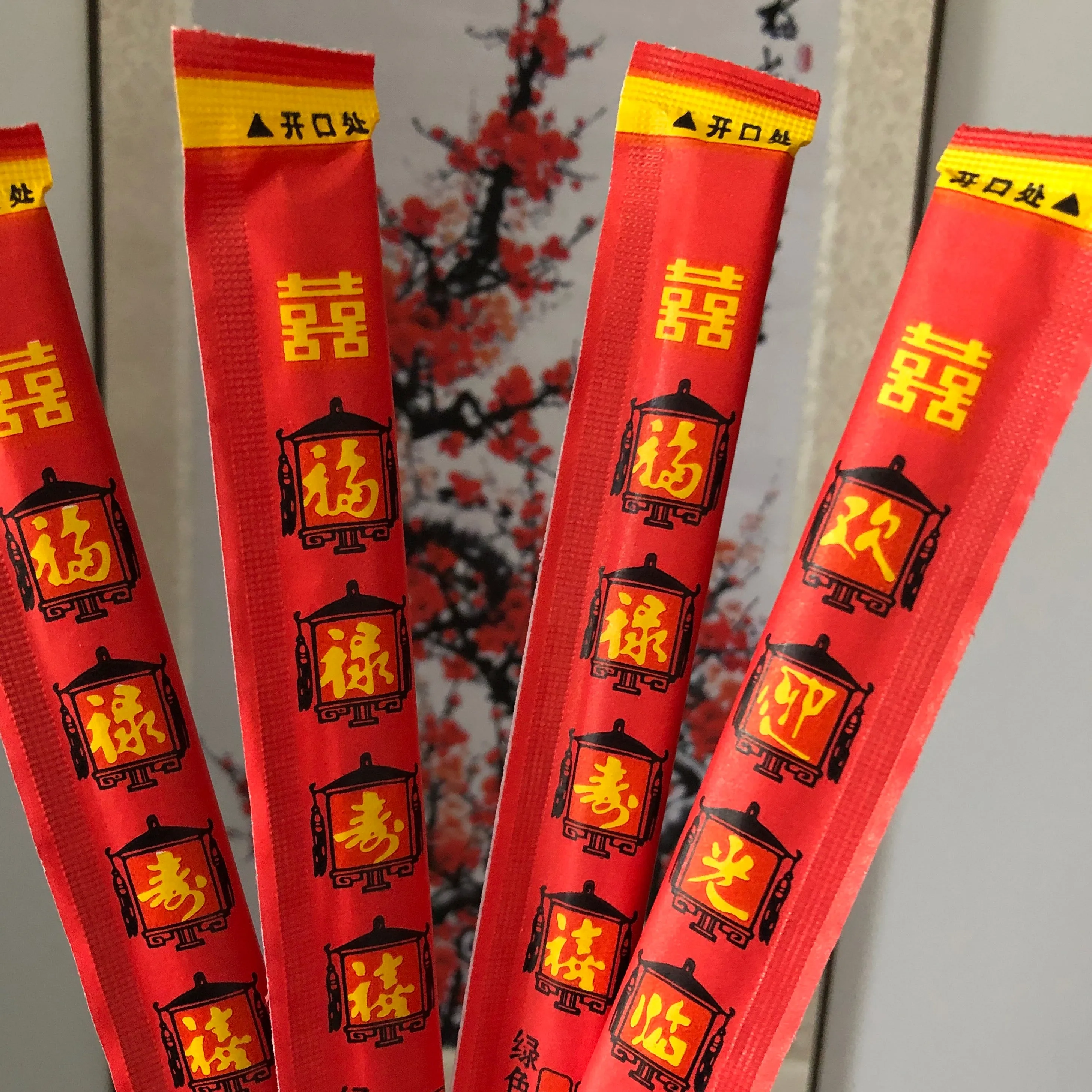 Bamboo chopsticks - Set of 38 party pack