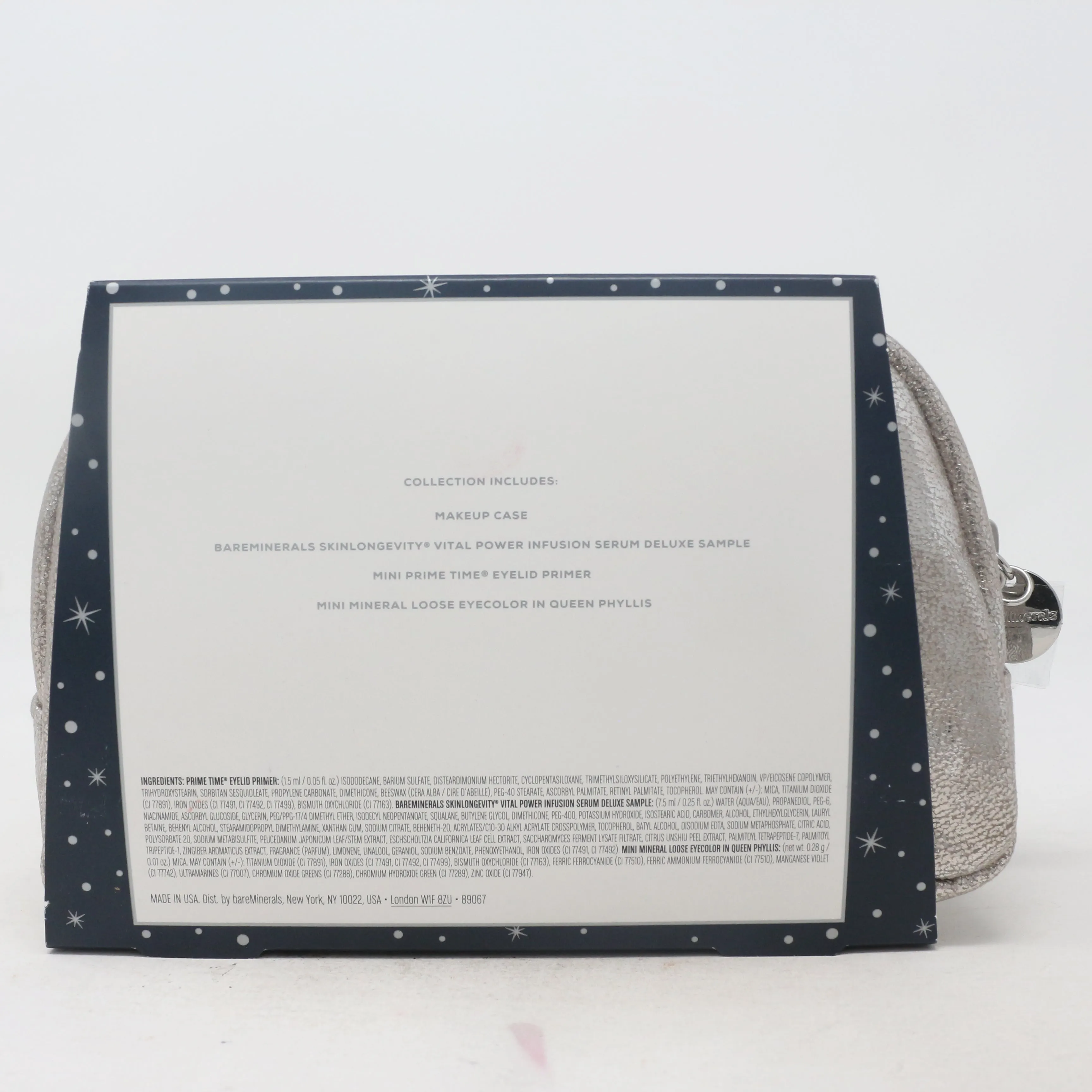 Bareminerals Starlight Beam 4 Pcs Makeup Bag  / New With Box