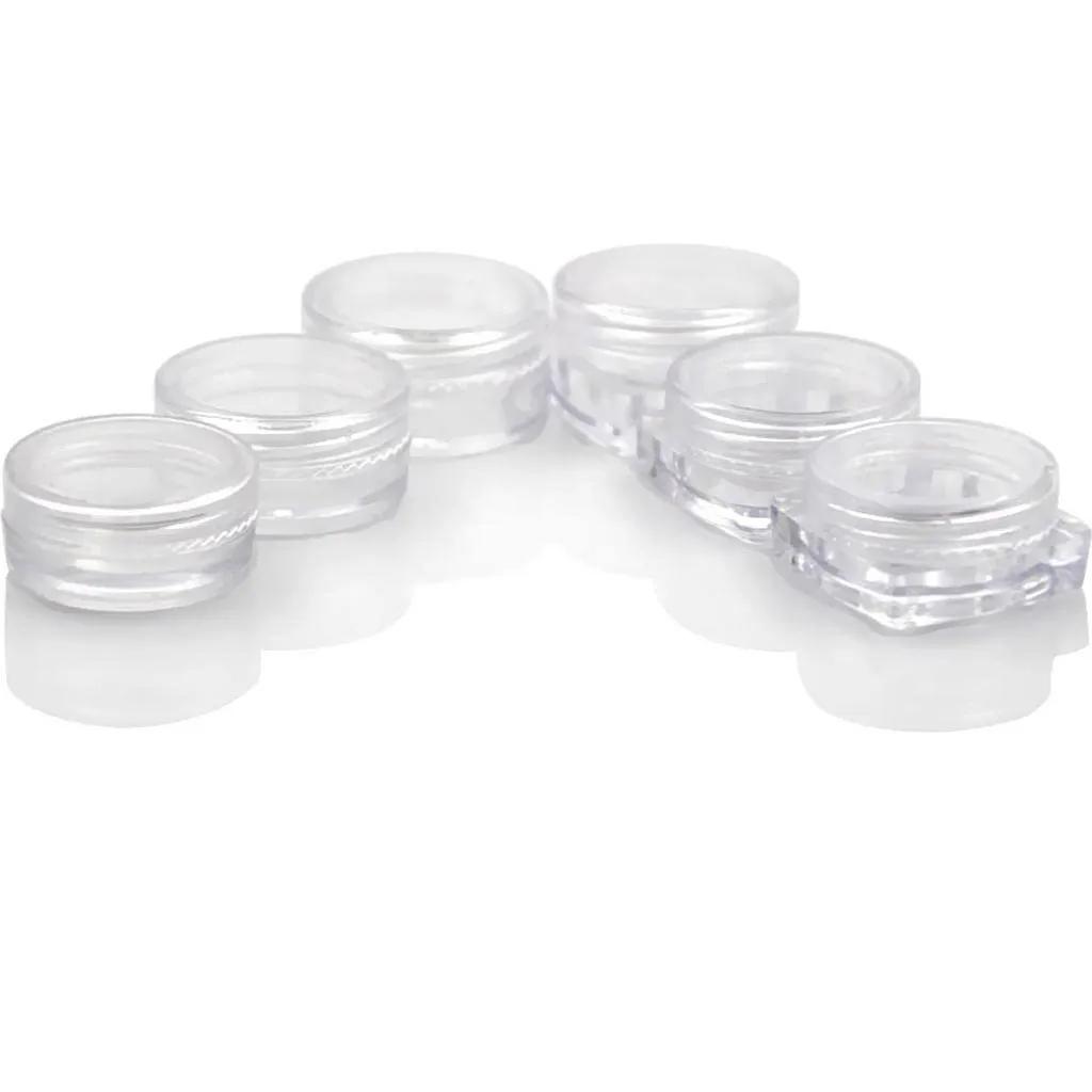 barenx 50Pcs Round Makeup Container Loose Powder Lotion Box DIY Case with Lid Suit for Home or Beauty Salon - 5g