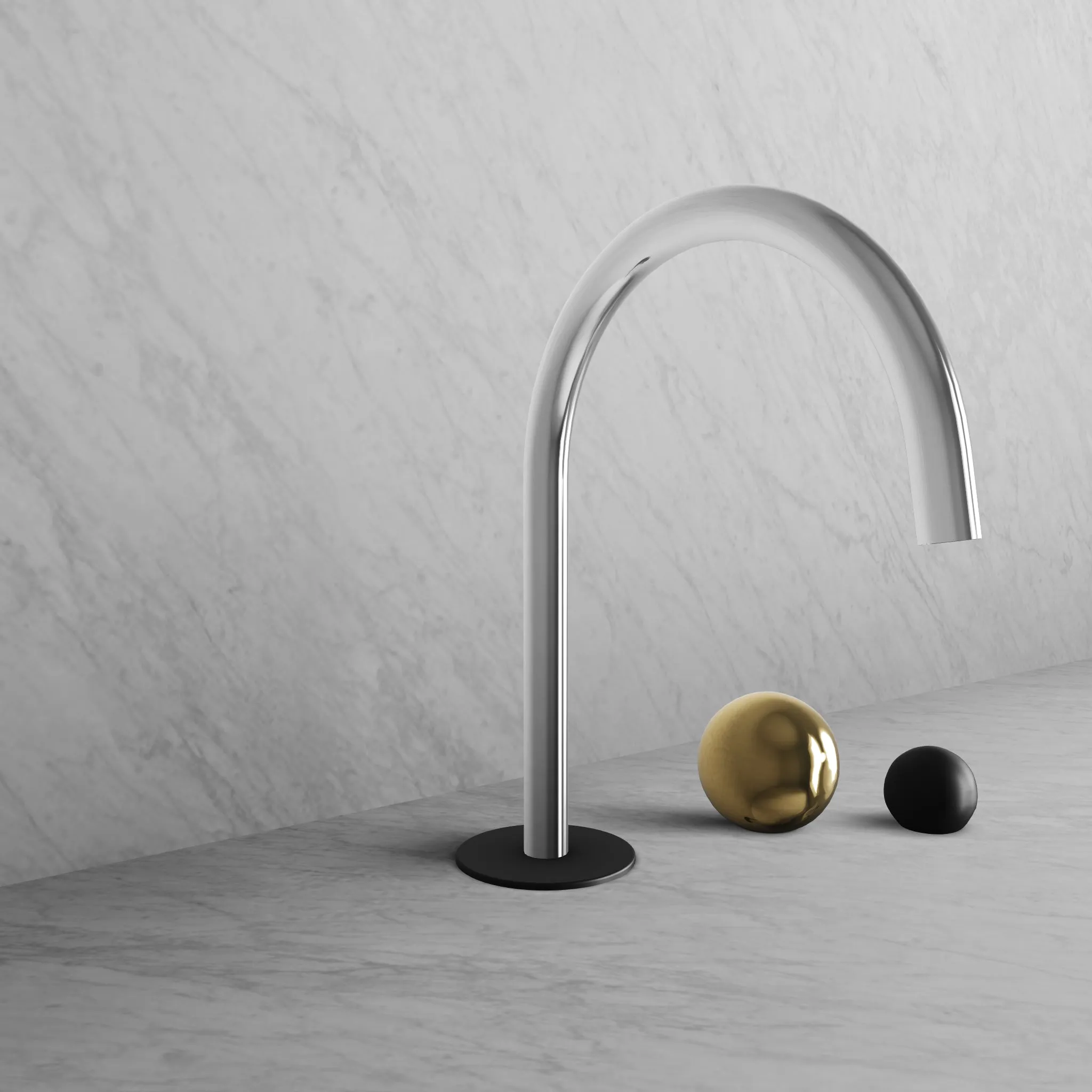 BARiL B35-8009-00L-CK Two-Handle Deck Mounted Lavatory Faucet