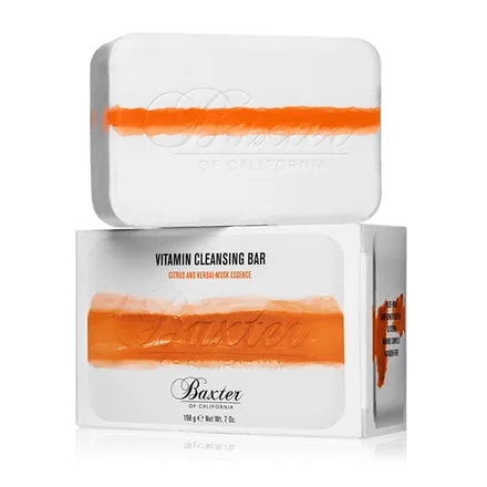 BAXTER OF CALIFORNIA VITAMIN CLEANSING BAR WITH CITRUS & HERBAL MUSK