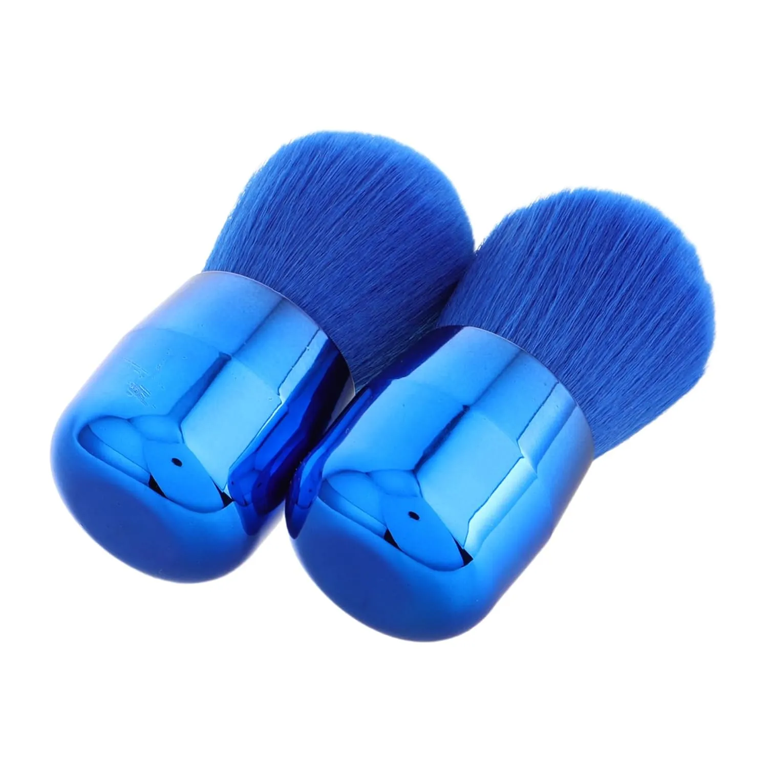 Beaupretty 2pcs Portable Mushroom-shaped Powder Brush for Travel Soft Blush Brush for Loose Powder Application Easy to Carry Makeup Tool Synthetic Fibers