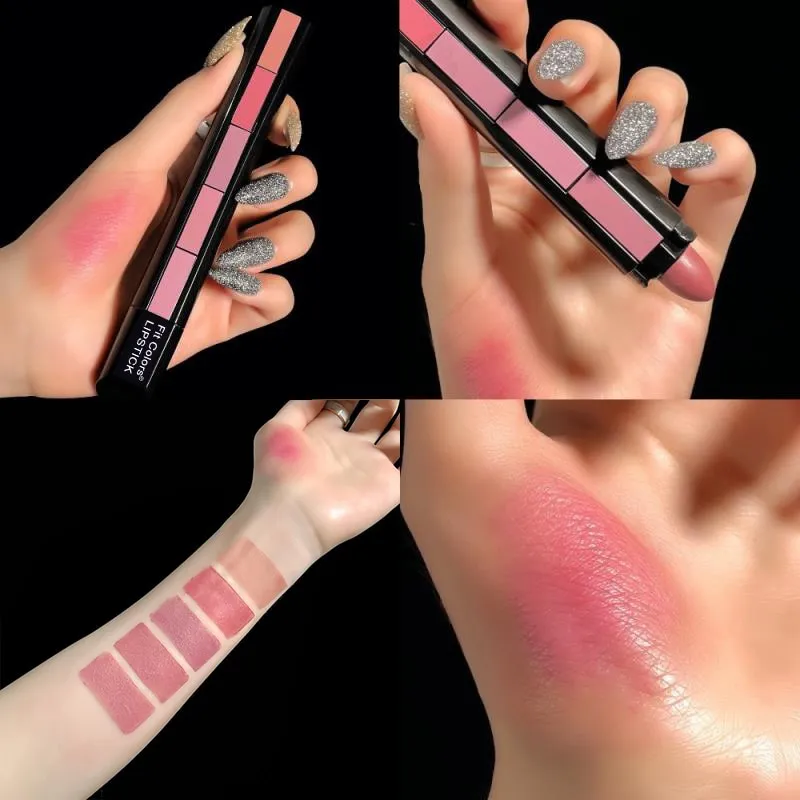 Beauty 5 In 1 Matte Lipstick Kit Waterproof Nude Combination