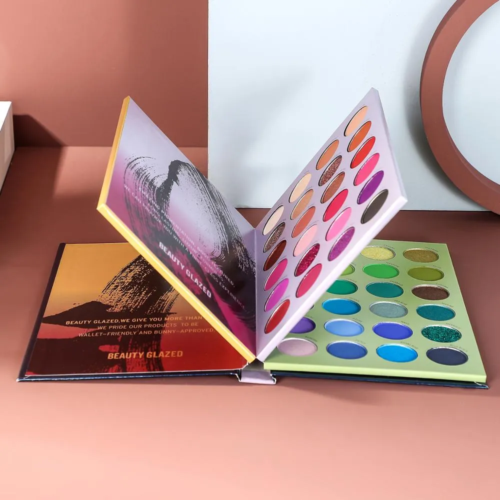 Beauty Glazed eyeshadow palette colorful Eye shadow Palette Glitter