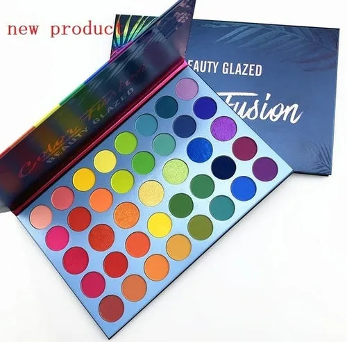 Beauty Glazed eyeshadow palette colorful Eye shadow Palette Glitter