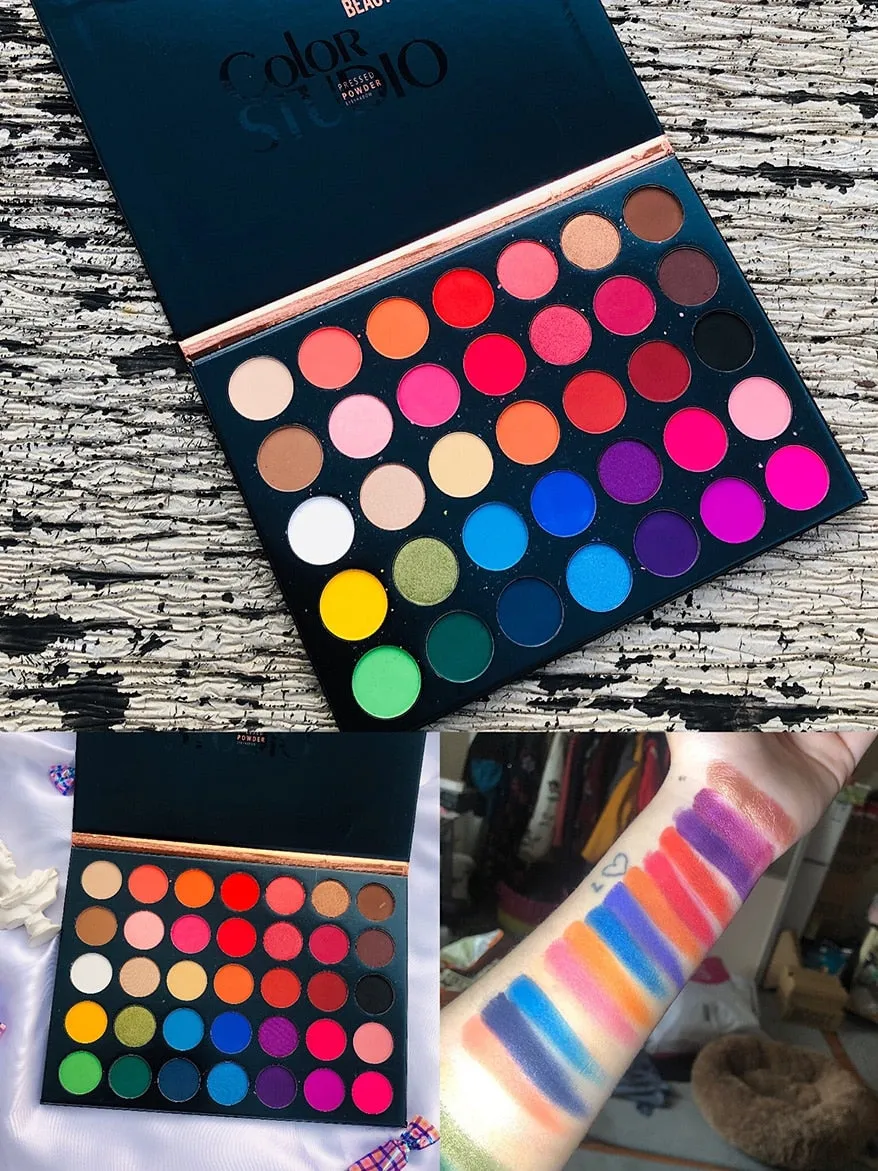 Beauty Glazed eyeshadow palette colorful Eye shadow Palette Glitter