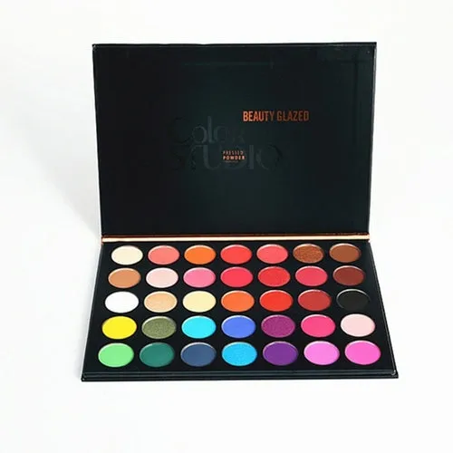 Beauty Glazed eyeshadow palette colorful Eye shadow Palette Glitter