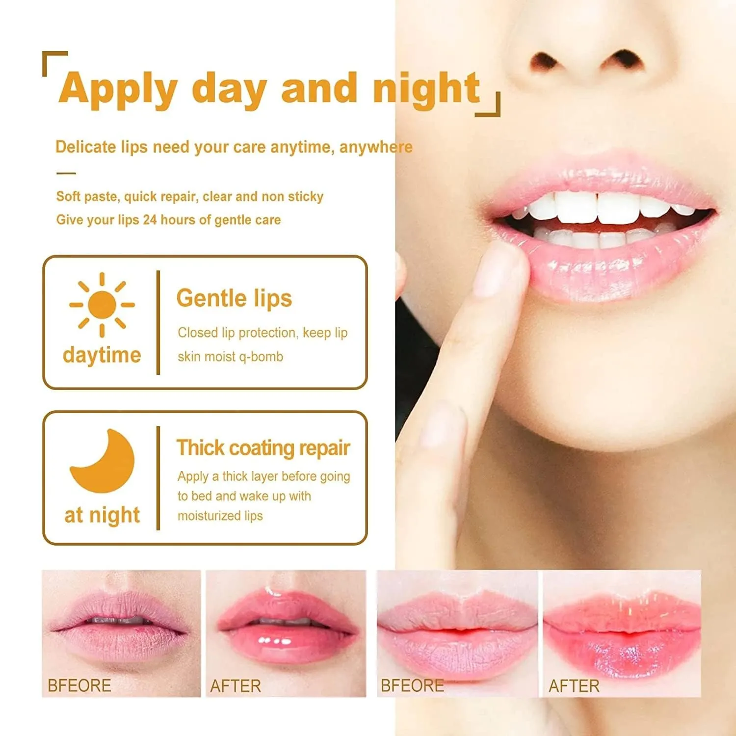Bee Lip Balm Honey Pot, Watermelon Sleeping Lip Mask Overnight Hydrating Dry and Crack Lip Exfoliator Scrubs Propolis Lip Balm (Watermelon)