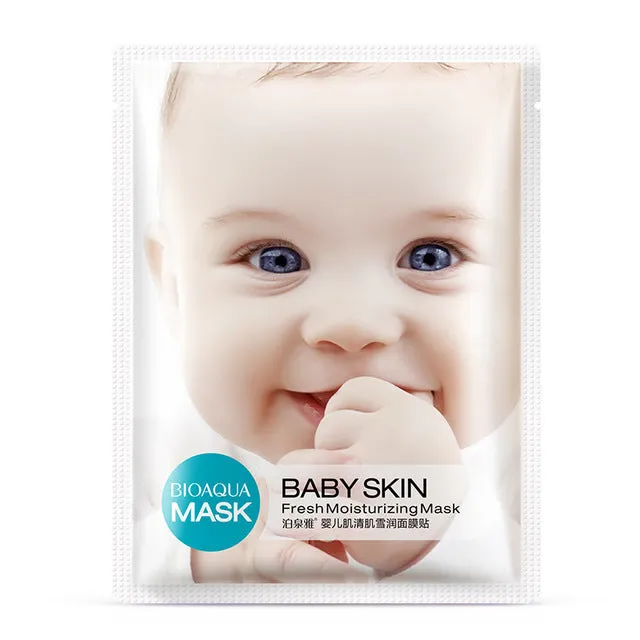 BIOAQUA 5pcs /set Baby Skin Facial Mask Smooth Moisturizing Whitening Wrapped Mask Oil Control Mask Skin Care