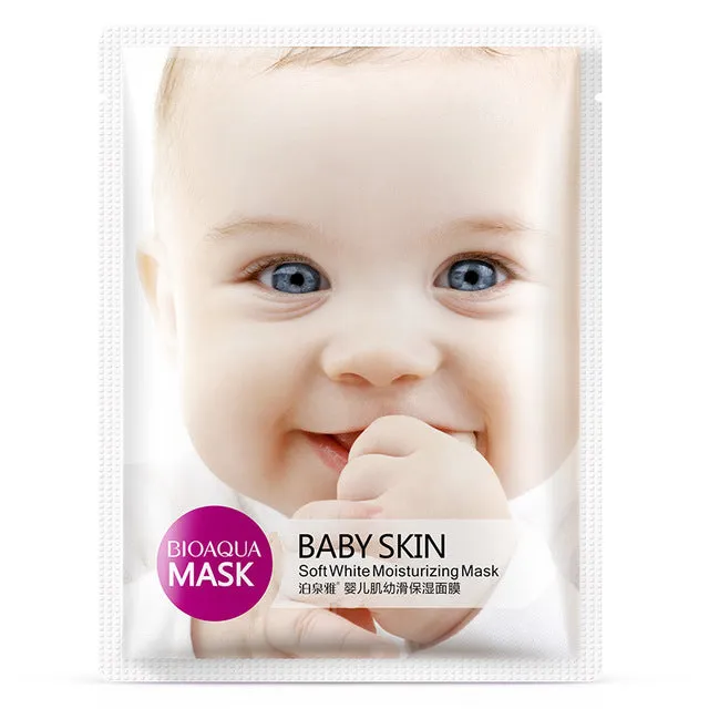 BIOAQUA 5pcs /set Baby Skin Facial Mask Smooth Moisturizing Whitening Wrapped Mask Oil Control Mask Skin Care