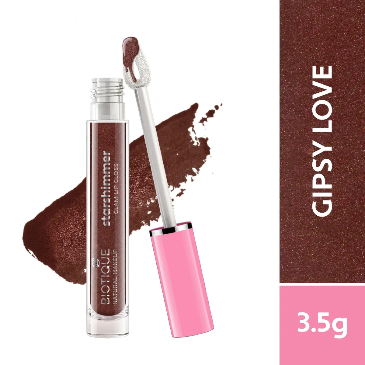 Biotique Natural Makeup Starshimmer Glam Lipgloss- 3.5g